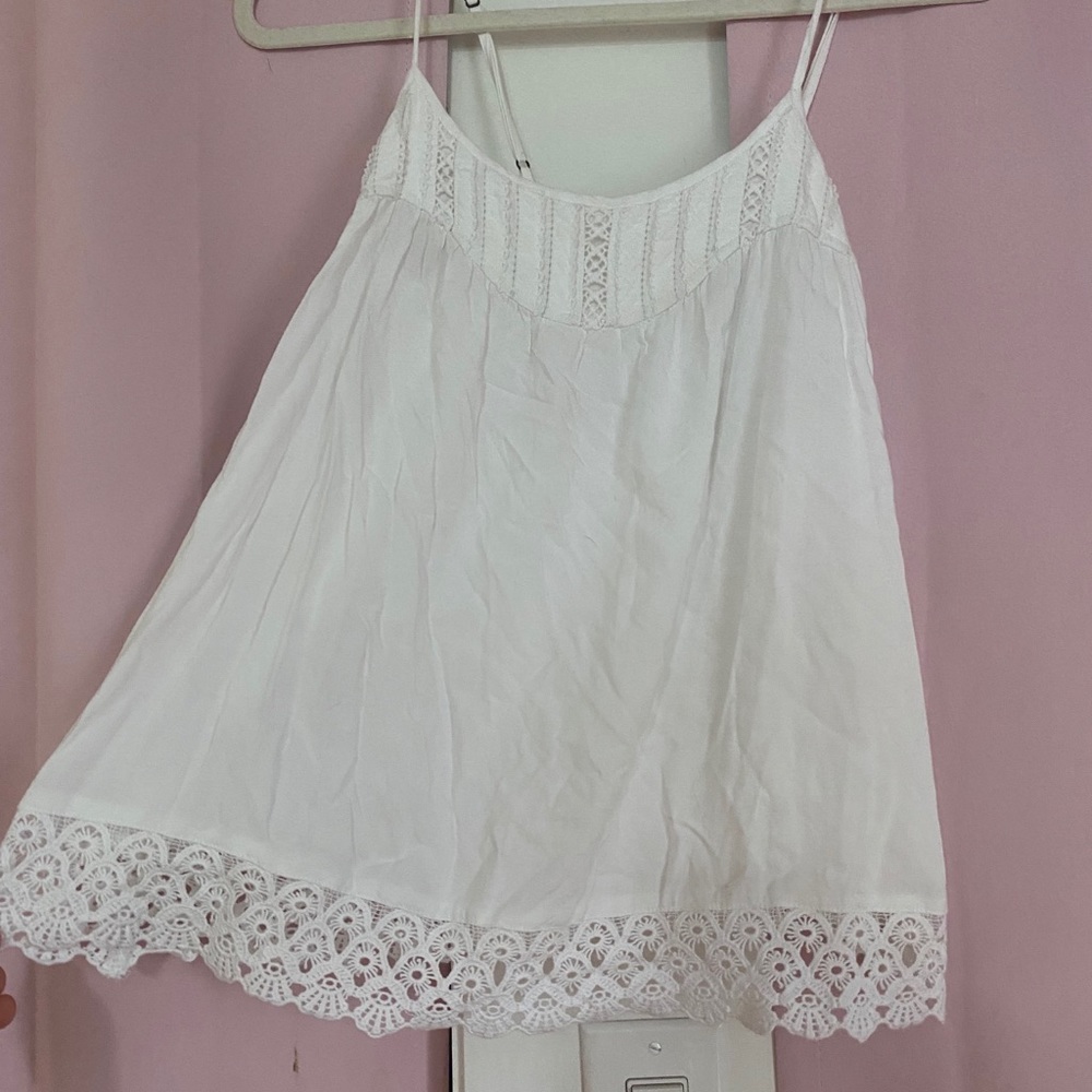 Cute White Tank Top